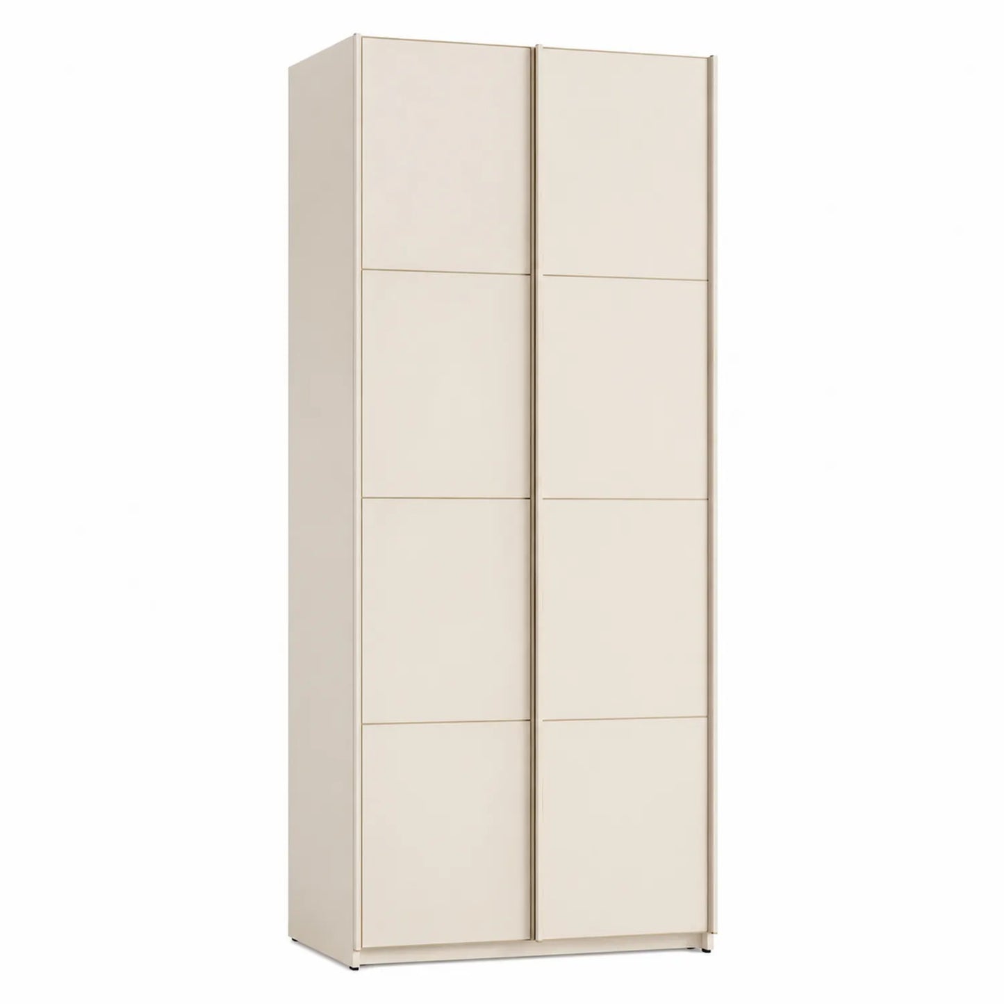 Szafa 120 x 60 x 200 cm MDF beżowa z drzwiami dwuskrzydłowymi